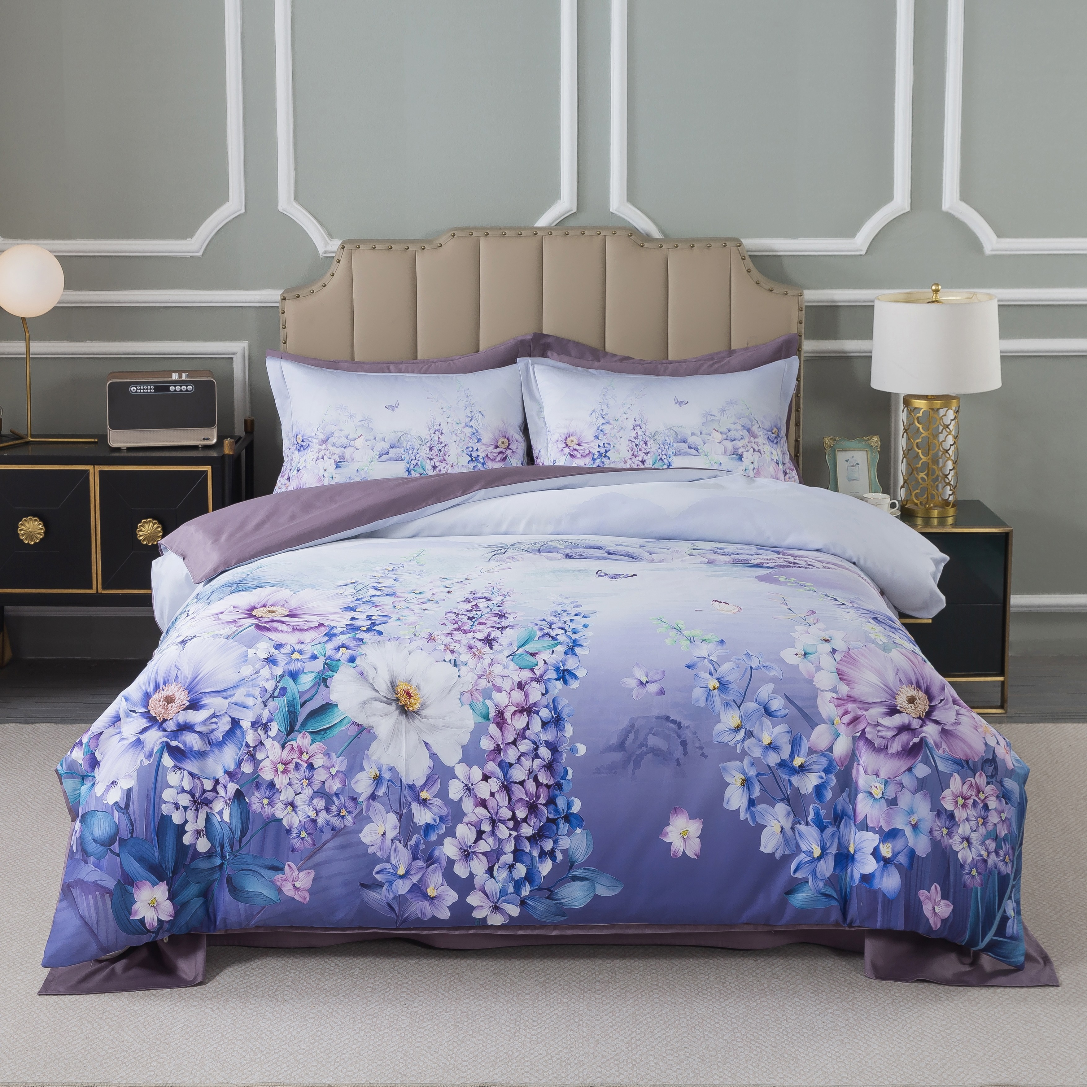 Комплект постельного белья Египетский хлопок 1.5-спальный TIS04-802 код1097