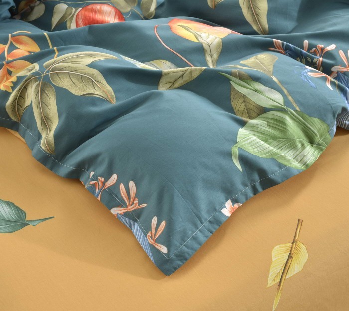 Элиан (синий) Комплект постельного белья сатин 1.6