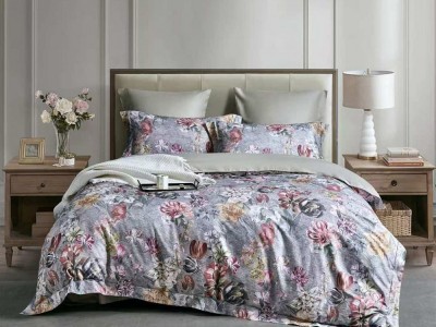 Постельное белье Asabella Евро, фланель-тенсел 2295-6