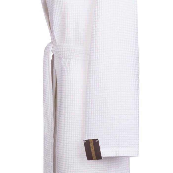 Наоми (белый) XL Халат вафельный с капюшоном