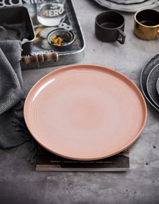 Глиняный набор персональных тарелок Arya Stoneware 4 ед Розовый