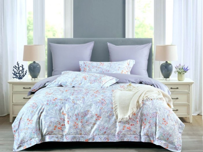 Комплект постельного белья 1,5-спальный, египетский хлопок Premium 2389-4S