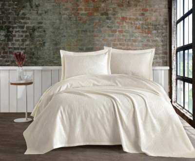 Покрывала Турция Ecru_nav-220x240+2 наволочки (50х70)