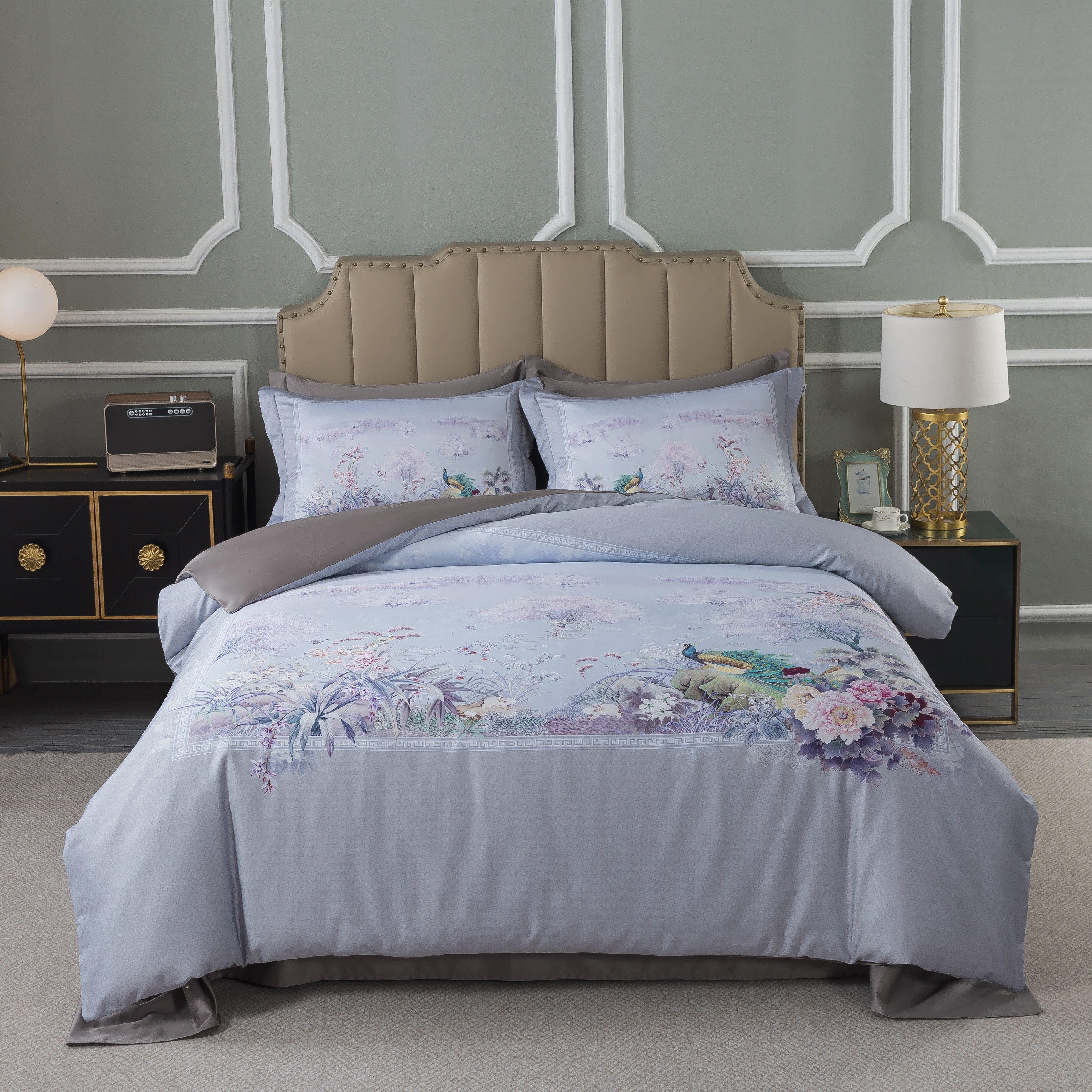 Комплект постельного белья Египетский хлопок 1.5-спальный TIS04-806 код1097