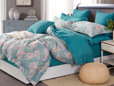 Постельное белье Asabella 1359-7 семейное печатный сатин