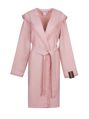 Селеста (розовый) М Халат вафельный с капюшоном