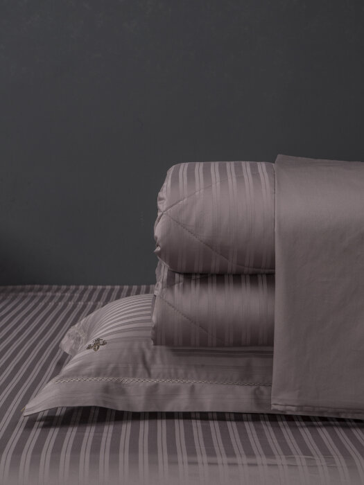 Комплекты для сна Stripe Royal (капучино) Egypt Cotton Семейный