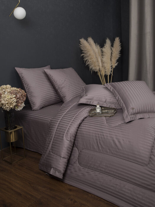 Комплекты для сна Stripe Royal (капучино) Egypt Cotton Семейный
