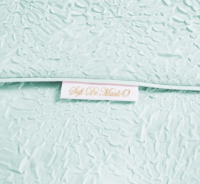 Эйприл (голубая) Комплект постельного белья жатка 1.6