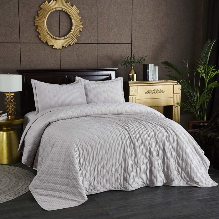 Адажио (серый) Покрывало 240х260