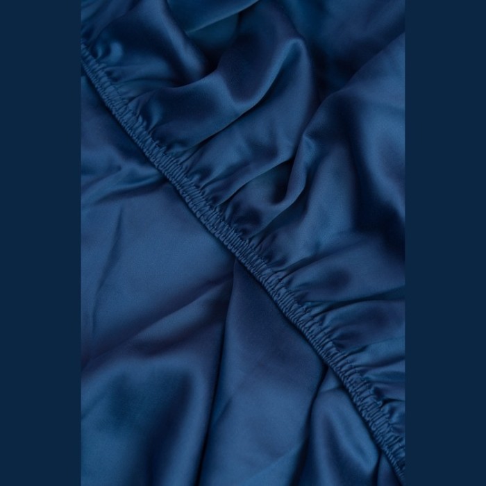 Простыня на резинке BLUE BRILLIANT GRASS 160х200