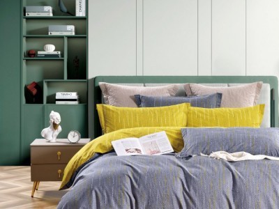 Постельное белье Asabella 1850-4S полуторное печатный сатин