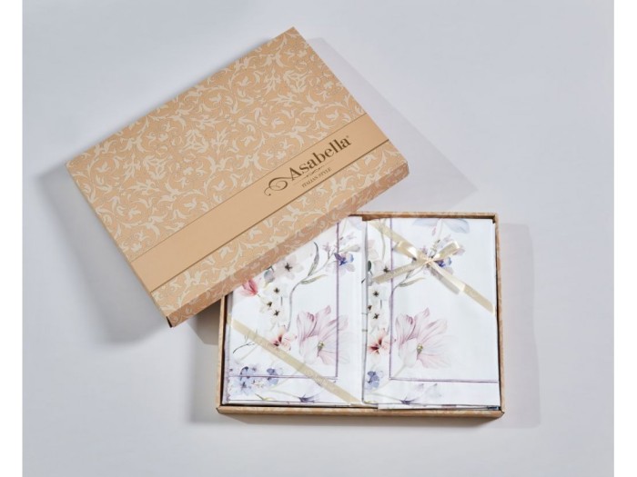 Постельное белье Asabella семейный, египетский хлопок Premium 2179-7