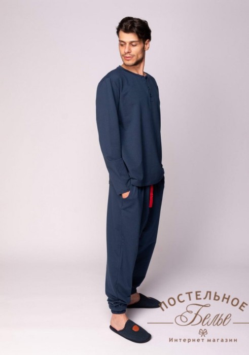 Дамиан мужская пижама синяя M