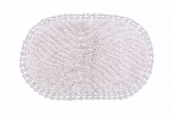 SIERRA (беж) Набор ков. для ванной кружевной 60х100 и 50х70