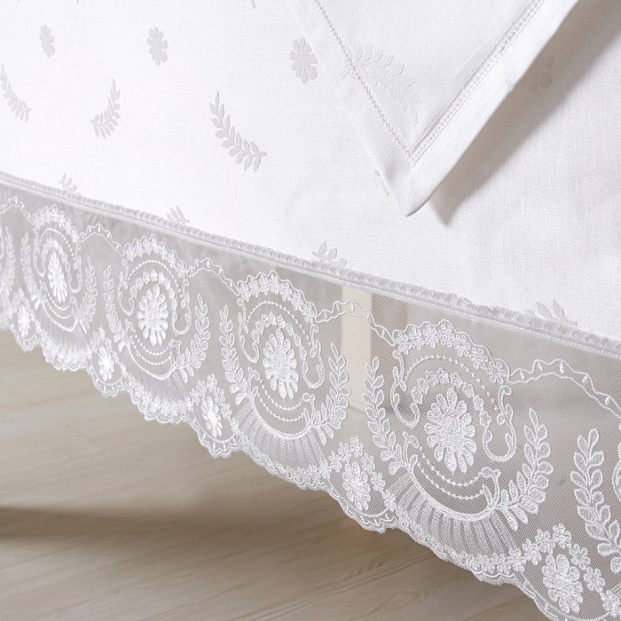 Скатерть Asabella K12-11 160х350 молочная жаккардовая