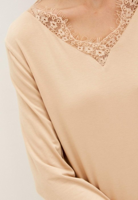 Памела пижама женская бежевая L