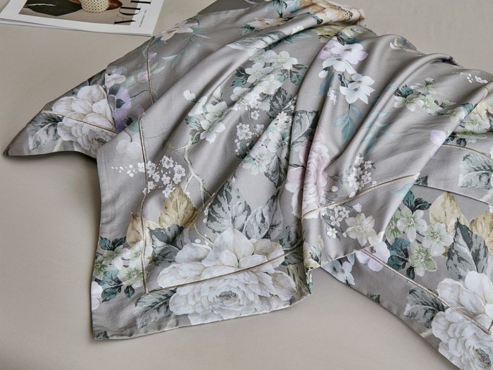 Постельное белье Asabella Евро, фланель-тенсел 2296-6/180*30