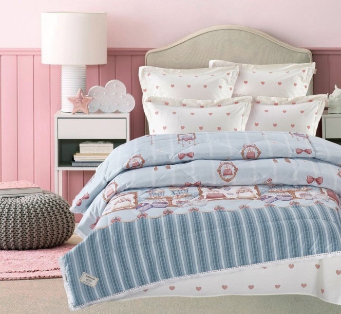 Постельный набор Казанова Сandy (жемчуг нави) Print Cotton комплект K-1.6-2123 к-т