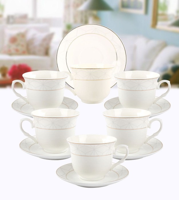 Чайный набор Arya Belle 12 едедметов Белый