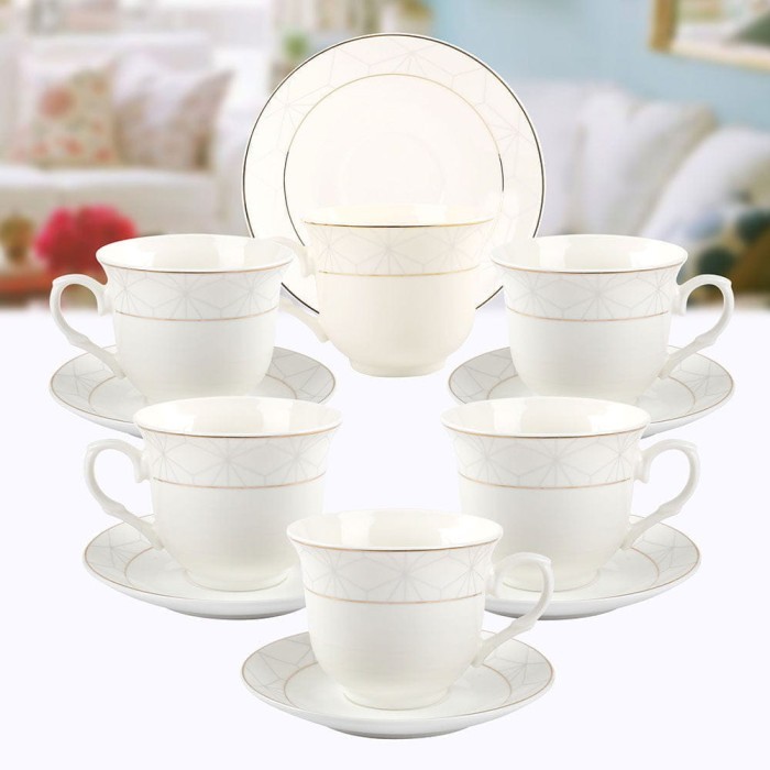 Чайный набор Arya Belle 12 едедметов Белый