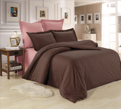 Постельное белье Valtery сатин однотонный LS-41-1 двуспальный