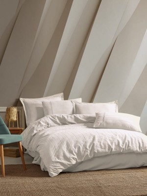 Постельное белье Arya с эффектом Stone Washed 200x220 Bab Экрю