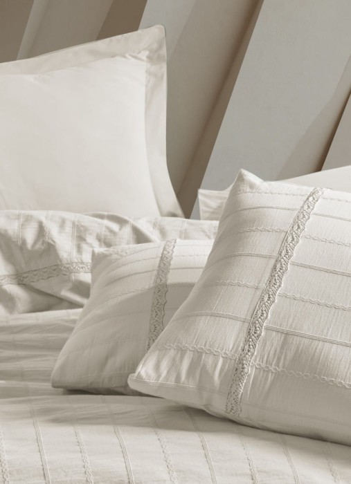 Постельное белье Arya с эффектом Stone Washed 200x220 Bab Экрю