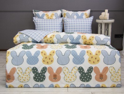 Постельный набор Роджер (аквамарин) Print Cotton полуторный