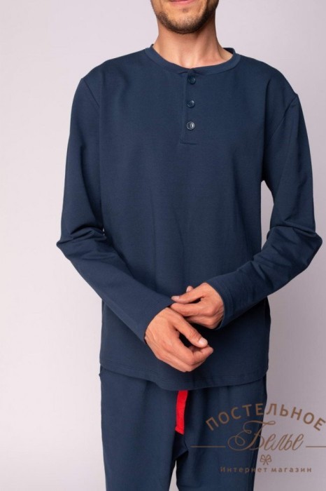 Дамиан мужская пижама синяя XL