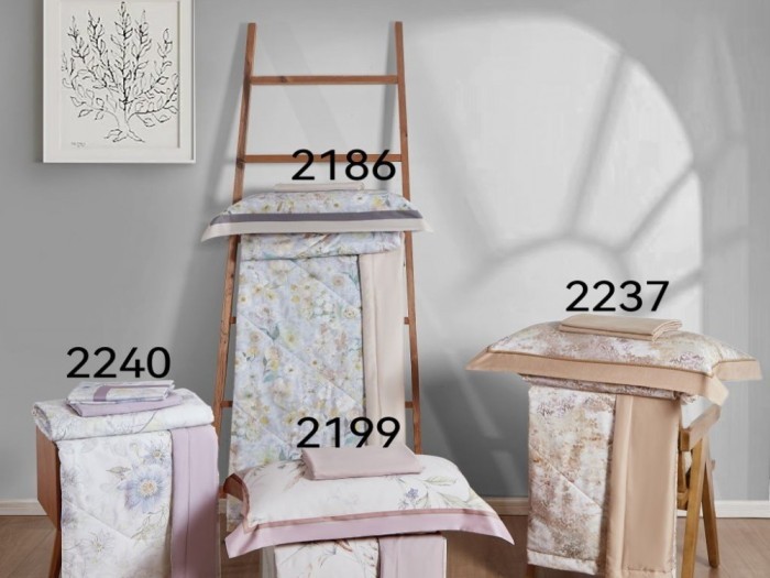 Комплект 1,5-спальный с летним одеялом из фланели-тенсел 160х220 см, 2240-OSPS