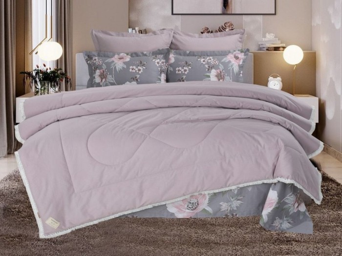Постельный набор Казанова Лавиния (лиловый) Cotton комплект KP-EBPO-1866 к-т