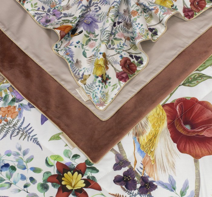 Комплекты для сна Маки (марсала бежевый) ABC Egypt Cotton Евро