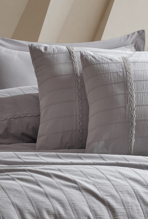 Постельное белье Arya с эффектом Stone Washed 200x220 Bab Серый