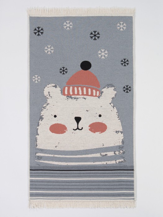 Коврик детский WINTER серый  