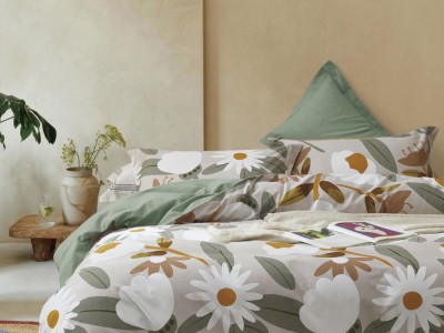 Постельное белье Asabella 1832-4S полуторное фланель