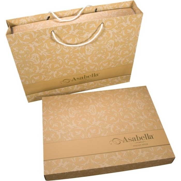 Комплект постельного белья Asabella 1,5-спальный, египетский хлопок Premium 2147-4S