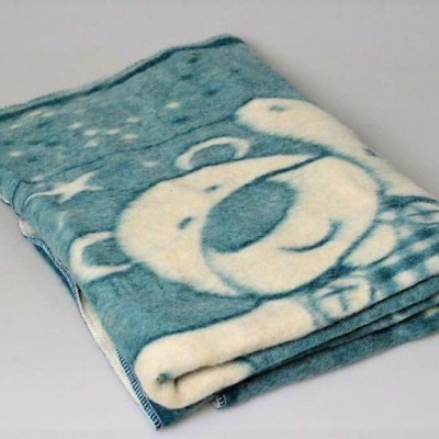 Одеяла детские шерстяные Odeylo turquoise-100x140
