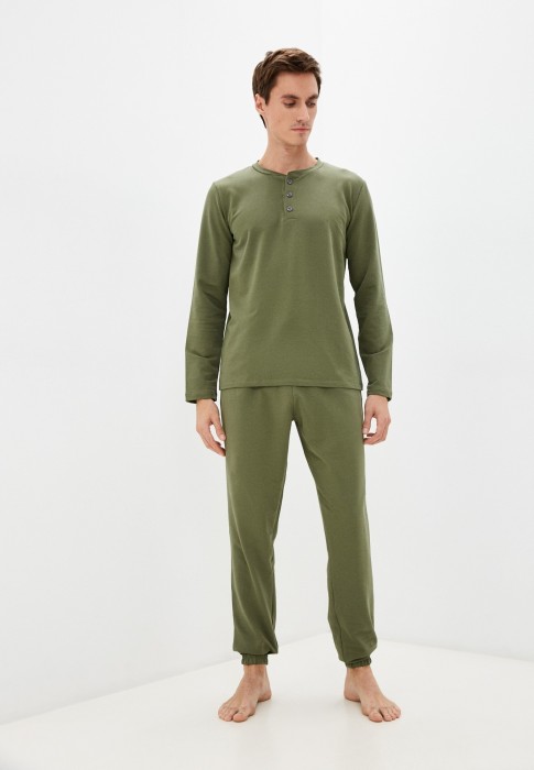 Дамиан мужская пижама темно-зеленая L