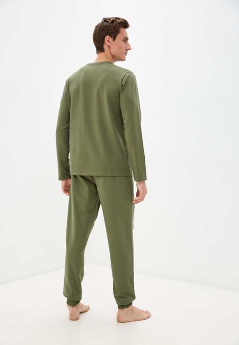 Дамиан мужская пижама темно-зеленая L