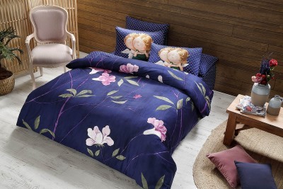 Постельное белье GAPCHINSKA/DIGITAL SATEN/1,5 сп/ HAPPINESS, голубой