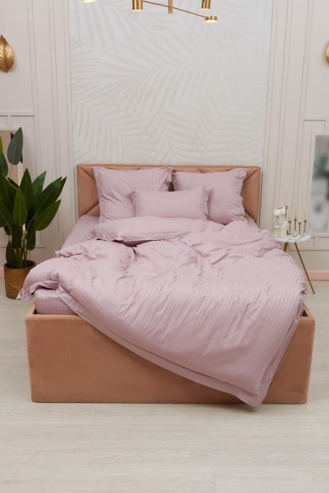 Моне (лиловый) страйп сатин 7Е