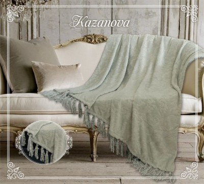 Плед Казанова Плед &quot;Феличе&quot; мави жаккард/кисточки 160х210 SR56-267-1.6