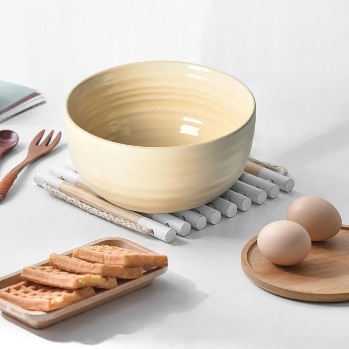 Глиняный набор салатников Arya Stoneware 4 ед Желтый