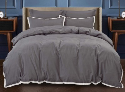 Джоконда (серая) Евро Комплект постельного белья сатин