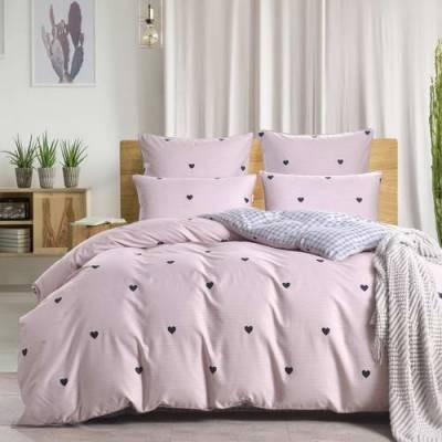 Лайки (розовые) Комплект постельного белья сатин 7Е