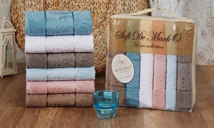 JAKLIN 70x140  (ассорти) Пол. Махровое 1х6