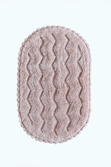 Michael (персик) Набор ков. для ванной кружевной 60х100 и 50х70