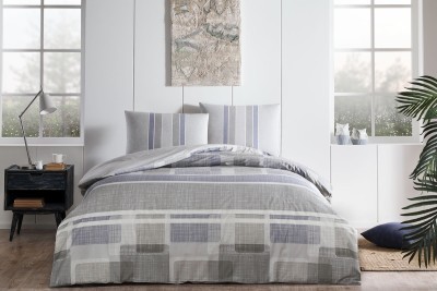 Постельное белье TAC RANFORCE DOMINO полуторное синий