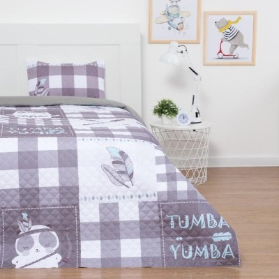 Набор &quot;Этель&quot; 1,5 сп Tumbaumba, покрывало 145х210 см, наволочка 40х60 см,  микрофибра